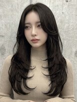 リティアンドビューティースタジオモッズシブヤ(LITTY&beauty studio M.O.D shibuya) レイヤーカット/ダークブラウン/髪質改善/京都烏丸