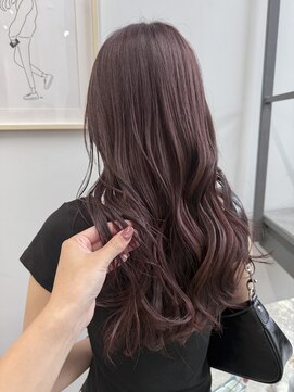 ヘアー アイス 御器所本店(HAIR ICI) ブリーチなしカラーピンクブラウン春カラー夏カラー暖色カラー