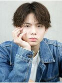 センターパート　ツイストスパイラル