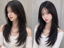 韓国ヘア×【レイヤーロング】現代的でトレンディなスタイルに！