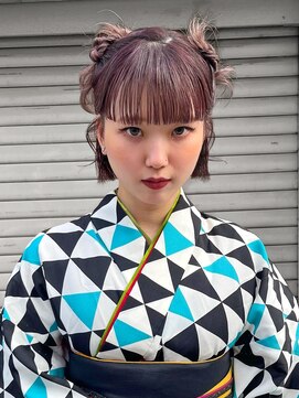 ベホブ(Behov) ボブヘアツインカチモリヘアアレンジ