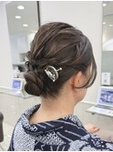 浴衣似合うシニヨンヘア|お呼ばれ|お食事会|女子会|パーティー