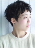 [横浜駅/ショートボブ/ショートカット/顔周りレイヤー］