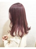 くすみピンクラベンダー＿くせ毛風,ヘアアレンジ,クラシカル