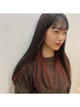 キッカ(kicca) 【kicca】ワイドバング×インナーカラー