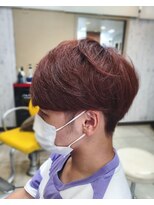 レッドカーペット(Red Carpet) 【men's】マッシュヘア×レッドブラウン