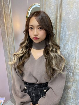 ガルボヘアー 名古屋栄店(garbo hair) #名古屋#栄#プルエクステ#インナーカラー#ベージュ#10代#20代