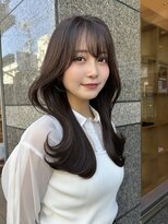 ロンド マーレ 天神大名店(Lond mare) 韓国くびれヘア/フェミニンロング/韓国ヘア/チェリーブラウン