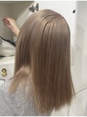 ミルクティーベージュ/ミルキーベージュ/透明感カラー/艶カラー
