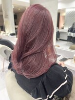 ジーナ 名駅(XENA.) ブリーチカラーラベンダーピンクレイヤーロング