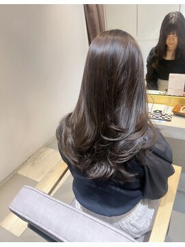 フィゼル 福島店(fizelle) グレージュレイヤーカット