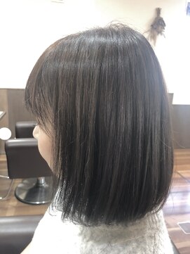 エメバイサワ(Aimer by sawa) 20代30代大人可愛いハイライト艶感グレージュ大人ボブ