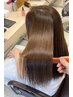 縮毛矯正ストレート+カット+トリートメント⇒￥19800～