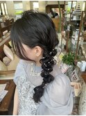 編みおろしヘアセット