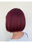 ミニボブ　　カシスピンクカラー