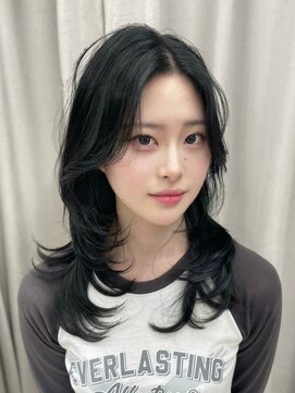 ユニ 原宿(uni) #57/黒髪/ボブルフ/ネビージュ/小顔/ワンレン/髪質改善/原宿