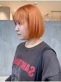 アプリコットオレンジ似合わせカット姫カットレイヤー_ba538771
