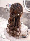 立体リボンハーフアップ【クランソア】ヘアセット/心斎橋