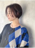ショートカット×ひし形ショートボブ×前髪なし 20代30代40代