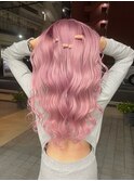 ハイトーンカラー/ピンクカラー/ホワイトピンク/髪質改善/栄