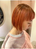 ハイトーンボブぱっつん前髪ボブミニボブ切りっぱなしボブ