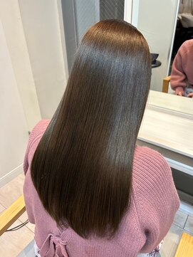 シェリー 仙台(Cherie) 髪質改善トリートメントグレージュ白髪染めロングウルフ