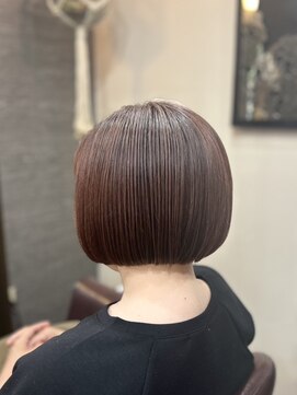 フラワーオーガニック(flower organics) 【フラワーオーガニック青池】　～艶ピンクの美人ボブ～