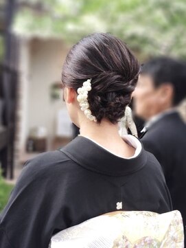 びゃんびゃん 江端店 ヘアセット/着物ヘア/結婚式お呼ばれスタイル/夏のヘアアレンジ