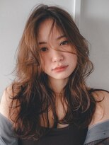 シオン(shion)&nbsp;顔周りレイヤー暗めカラーロングフェイスフレーミング_F1023