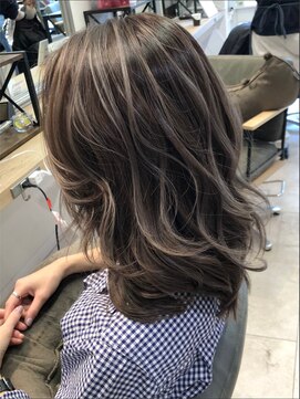 キャパ(CAPA) ハイライトボブ脱白髪染めくびれハンサムショートレイヤー46