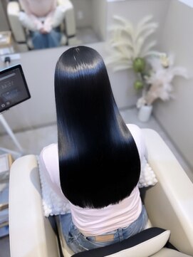 髪質改善/縮毛矯正/暗めカラー/ブルーブラック