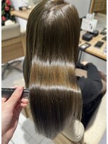 ヘアリゾート粋 リマ 銀座店(lima)&nbsp;シアーオリーブブラウン/ストレートロング/透明感カラー