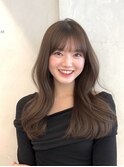 ブリーチなしグレージュカラー×レイヤーカットでイメチェンヘア