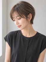 サンタフェ 柳津店(Santa'Fe)&nbsp;小顔ショート/白髪ぼかしハイライトカラー