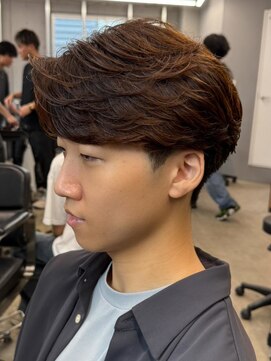 エルマーク 本山(L-MARK) マッシュヘア/黒髪/メンズカット/men's/フェザーパーマ