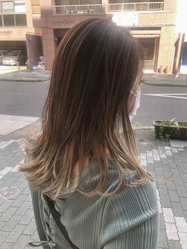 キセツ(ki se tsu) 幅広バレイヤージュ