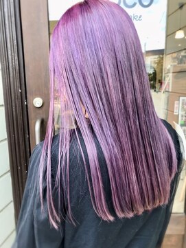 ヘア メイク ココ(hair make coco) ブリーチ×２回★ロイヤルパープル