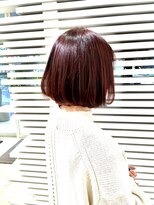 シュガーイシノマキ(SUGAR ishinomaki)&nbsp;ブリーチなし☆バイオレットカラー☆プッツンボブ☆ミニボブ