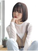 ぱつっとボブ