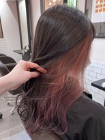 サロンドミルク 溝の口店(salon de MiLK) インナーカラーピンクベージュ