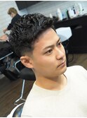 アイロンパーマ ビジネスマンスタイル