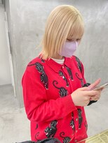 ソーコ 渋谷(SOCO)&nbsp;【SUN】ブリーチカラー　ホワイトブロンド　ハイトーン