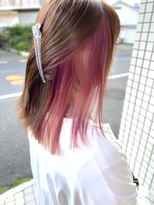ヴィフ 大船(VIF)&nbsp;ペールピンク×インナーカラー/大船/大船駅/韓国ヘア