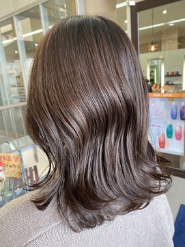エイム ヘアメイク 横川店(eim HAIR MAKE) ロングボブ×maron brown