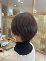 アドラーブル 長岡リップス旭岡店(adorable)&nbsp;ひし形ショート×ブラウンカラー×40代50代