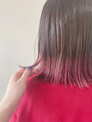 【JLB・yu】裾カラー/pink