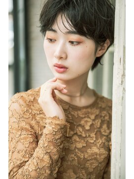 アッシュ 池袋店(Ash) 10代20代30代『センターパートマッシュボブ』　＃池袋駅