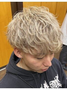 ヘアーパークキューブ プラチナベージュマッシュ