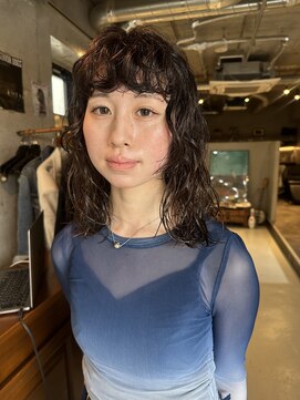 ソイリウム 下北沢(soi rium) ミディアムパーマ_ニュアンスパーマ_レイヤーパーマ_ピンク