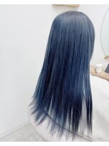 シアエミュー 新越谷店(SHEER emu)&nbsp;ブリーチカラーのネイビーグレー